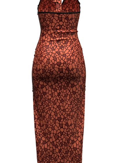 Jacquard Dress - Brown