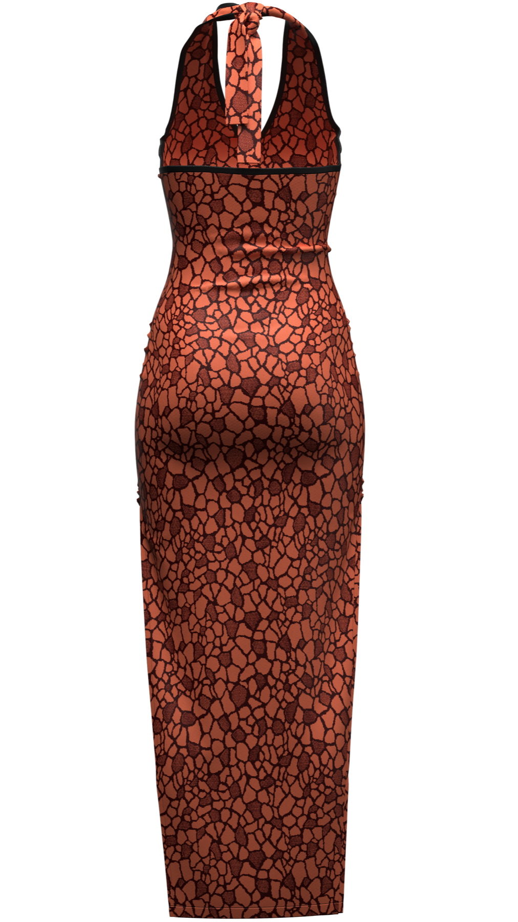 Jacquard Dress - Brown