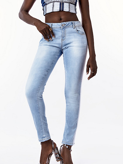 Stripe Jeans - Light-Blue Stripe