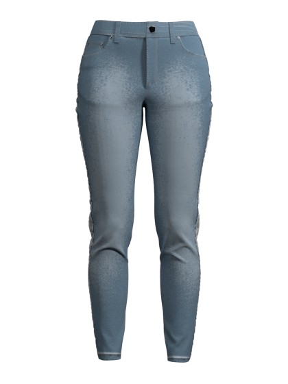 Stripe Jeans - Light-Blue Stripe