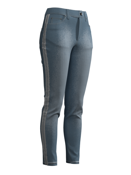 Stripe Jeans - Light-Blue Stripe