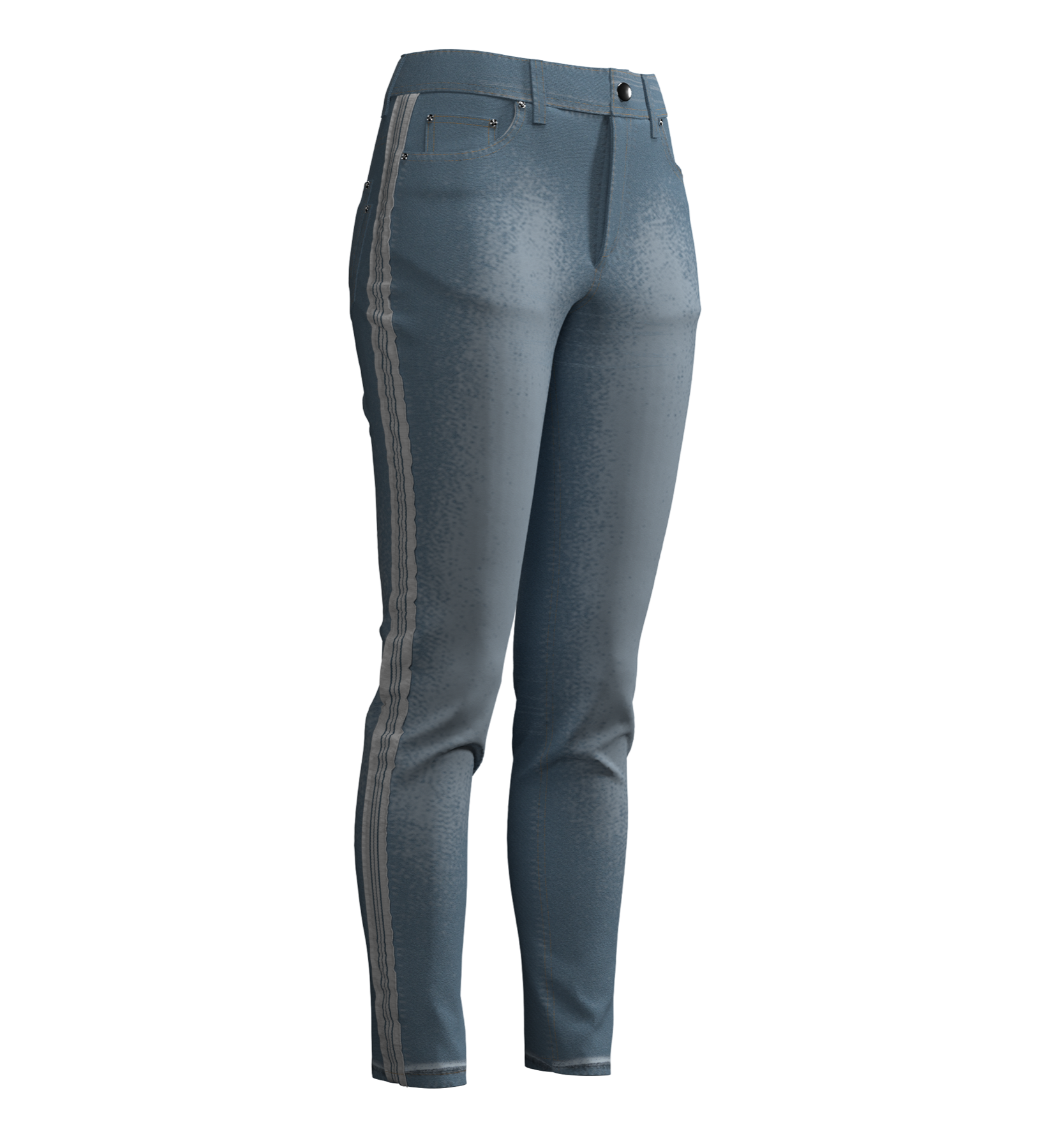 Stripe Jeans - Light-Blue Stripe