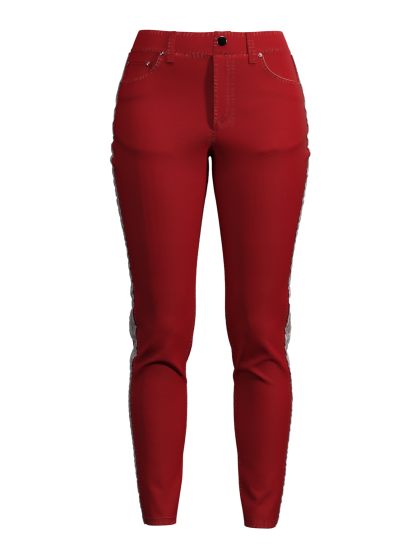 Stripe Jeans - Red Stripe