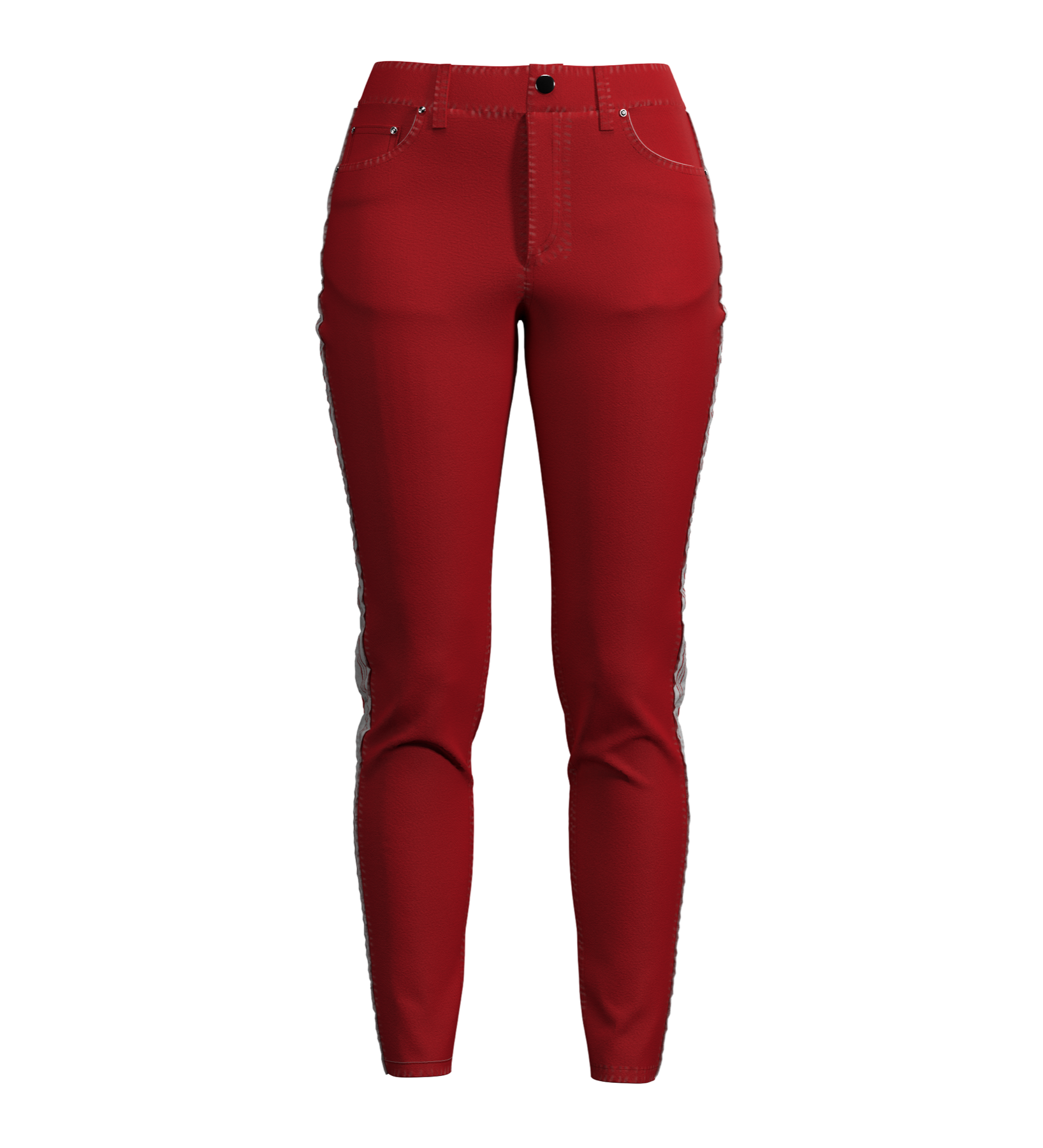 Stripe Jeans - Red Stripe