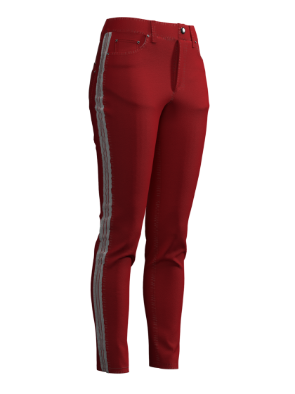 Stripe Jeans - Red Stripe