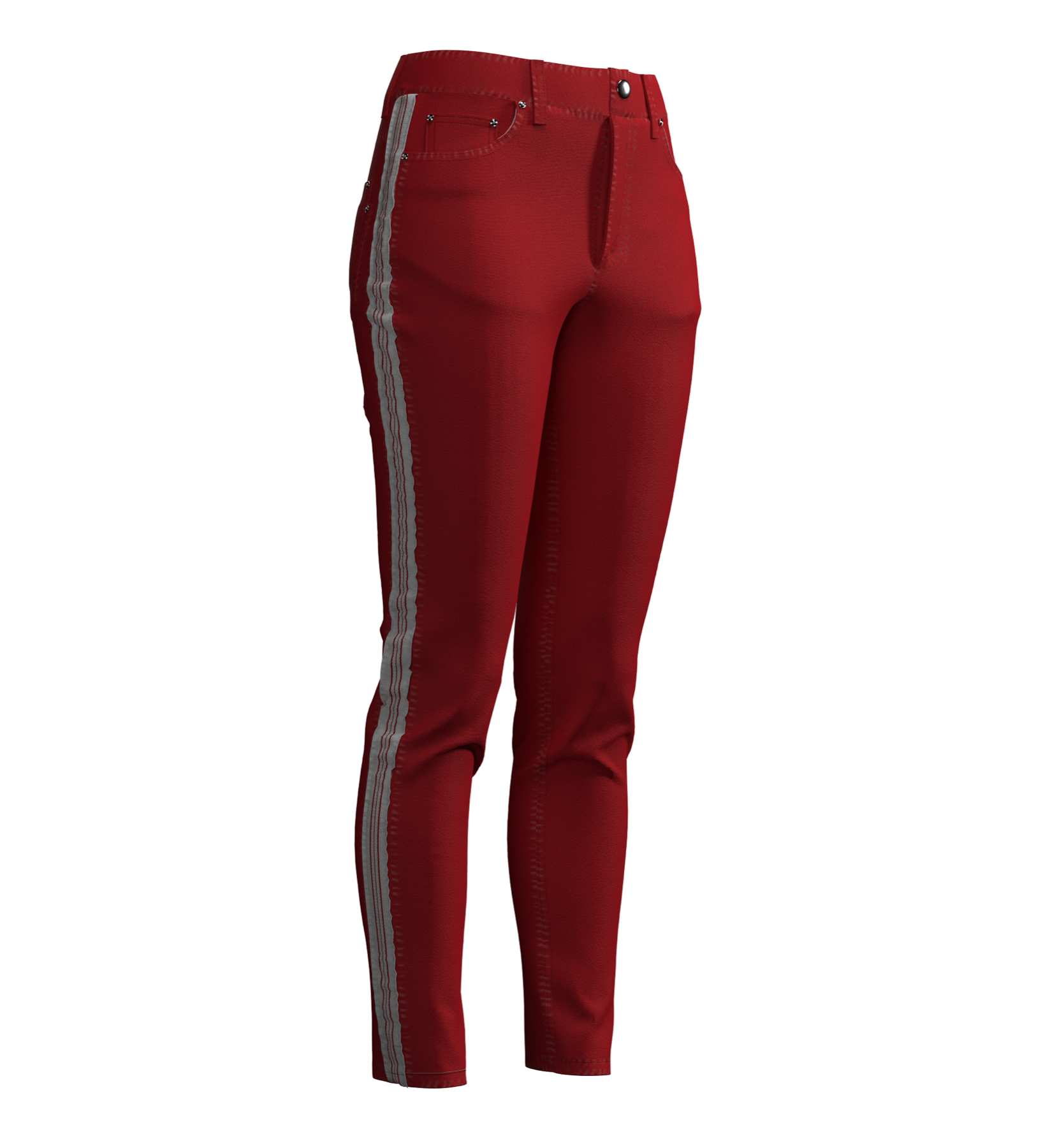 Stripe Jeans - Red Stripe