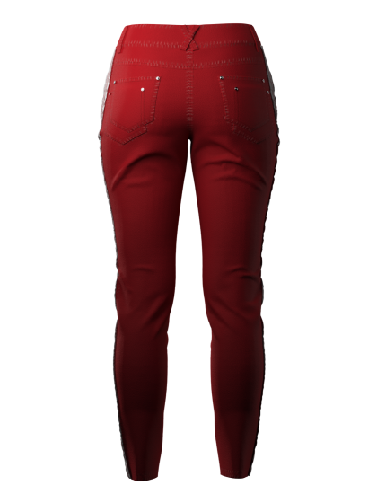 Stripe Jeans - Red Stripe