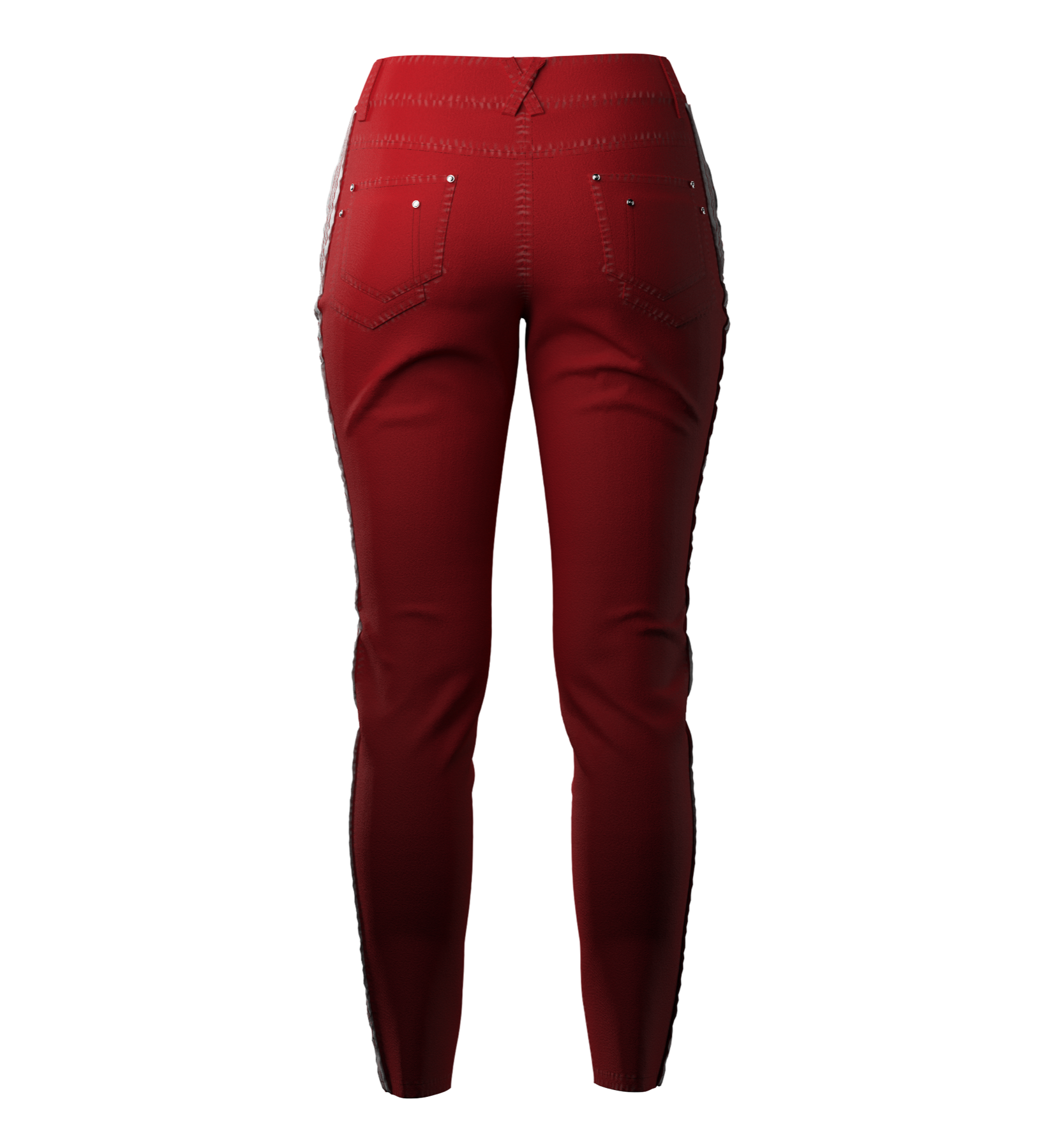 Stripe Jeans - Red Stripe